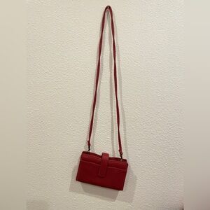Red Leather Crossbody Bag